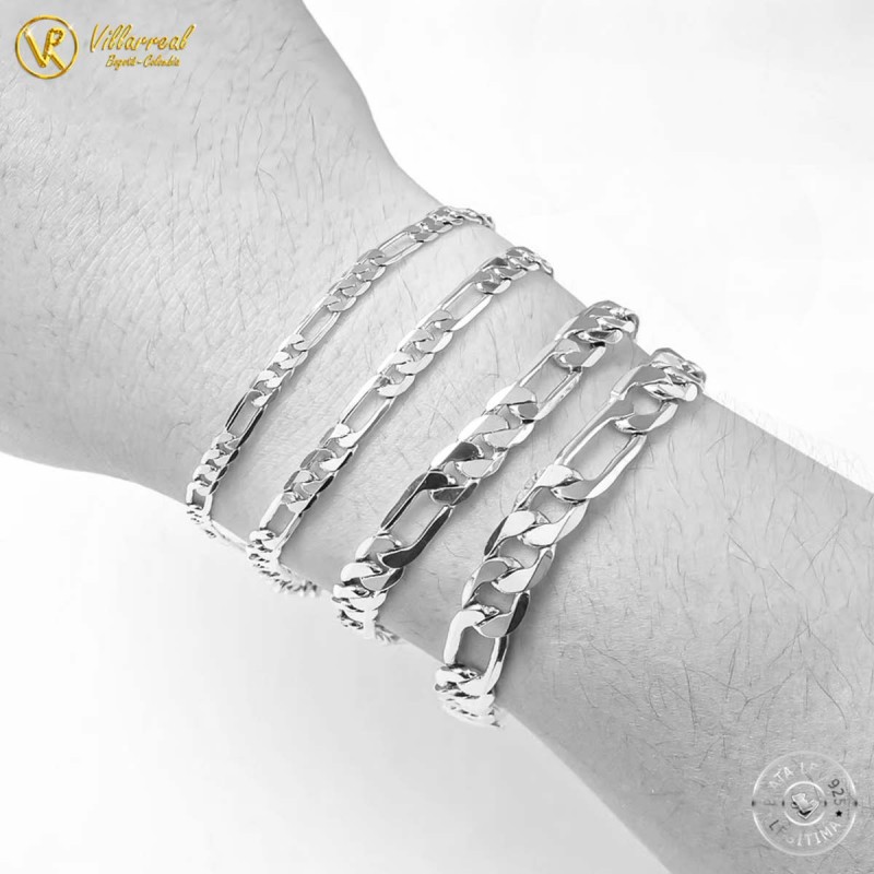 Set Cadena y Pulsera Plata Ley 925 legítima para hombre ALDEBARÁN tipo