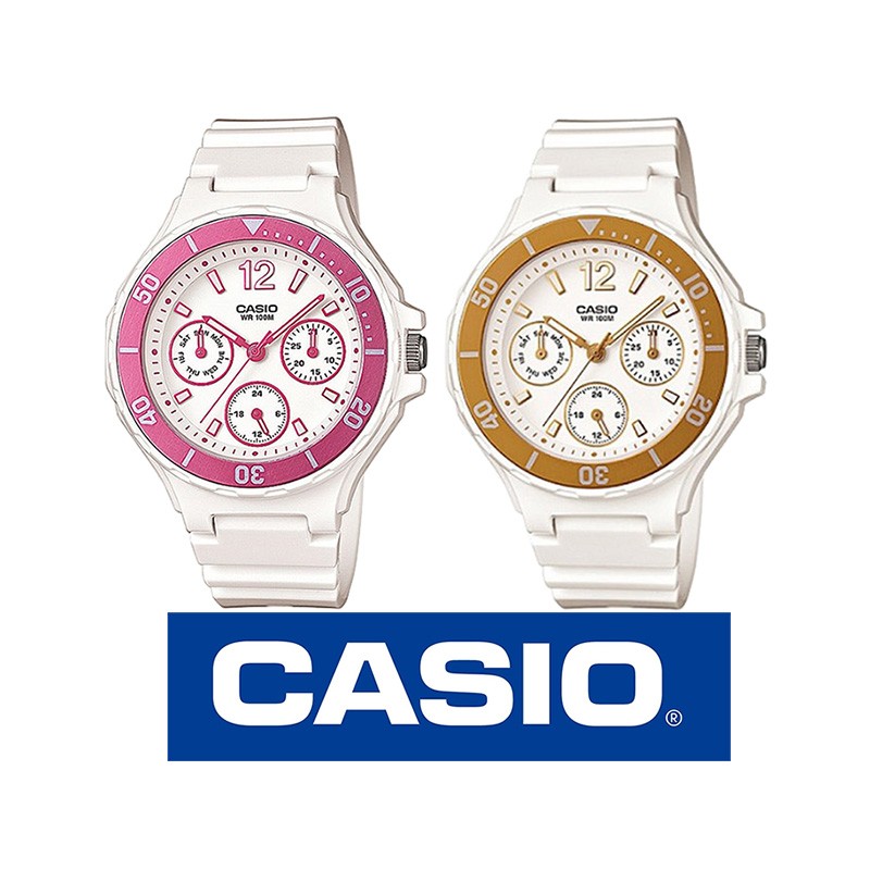 Lrw250h Casio Original Multiagujas Resina Para Reloj Y Mujer Jovencitas FTlKJ1c